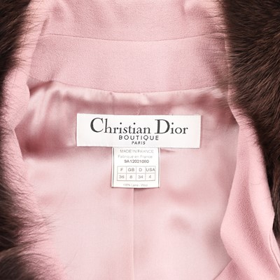 Lot 46 - Christian Dior Violet Wool Crepe Maxi Skirt Suit - Size 36 & 38