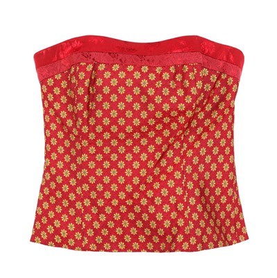 Lot 21 - Christian Dior Red Embellished Cheongsam Archival Collection - Size 38 & 36