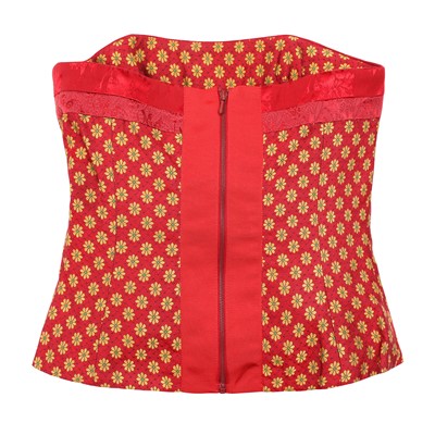 Lot 21 - Christian Dior Red Embellished Cheongsam Archival Collection - Size 38 & 36