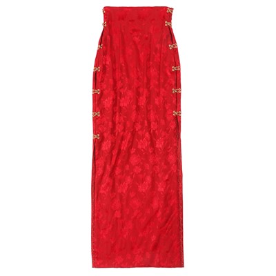 Lot 21 - Christian Dior Red Embellished Cheongsam Archival Collection - Size 38 & 36