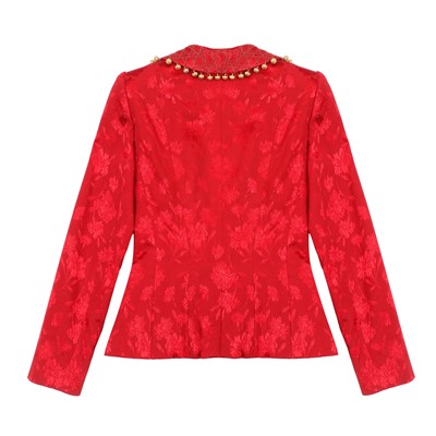 Lot 21 - Christian Dior Red Embellished Cheongsam Archival Collection - Size 38 & 36