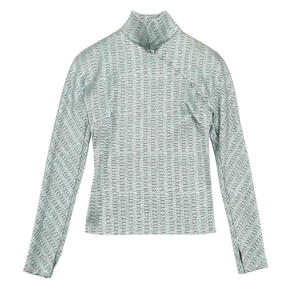 Lot 58 - Christian Dior Duck Egg Cheongsam Top - Size 16