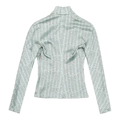 Lot 58 - Christian Dior Duck Egg Cheongsam Top - Size 16