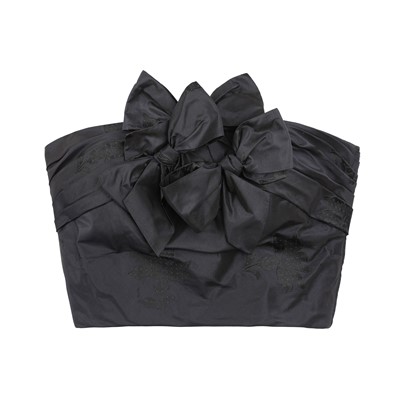 Lot 84 - Christian Dior Navy Taffeta Maxi Skirt and Bodice Archival Set - Size 38