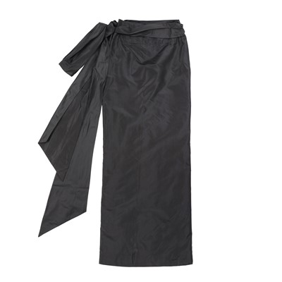Lot 84 - Christian Dior Navy Taffeta Maxi Skirt and Bodice Archival Set - Size 38