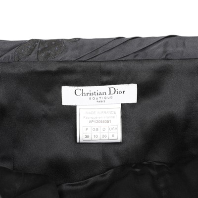 Lot 84 - Christian Dior Navy Taffeta Maxi Skirt and Bodice Archival Set - Size 38