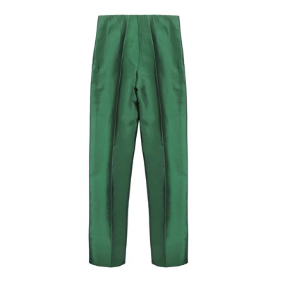 Lot 3 - Dolce & Gabbana Emerald Green Silk Trouser Suit - Size 40