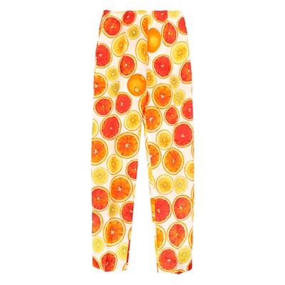 Lot 15 - Gucci Orange Silk Citrus Trouser - Size 40