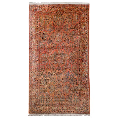 Lot 10 - An antique Sarouk carpet, west Persia