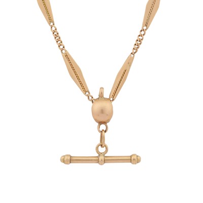 Lot 245 - A fancy link Albert chain