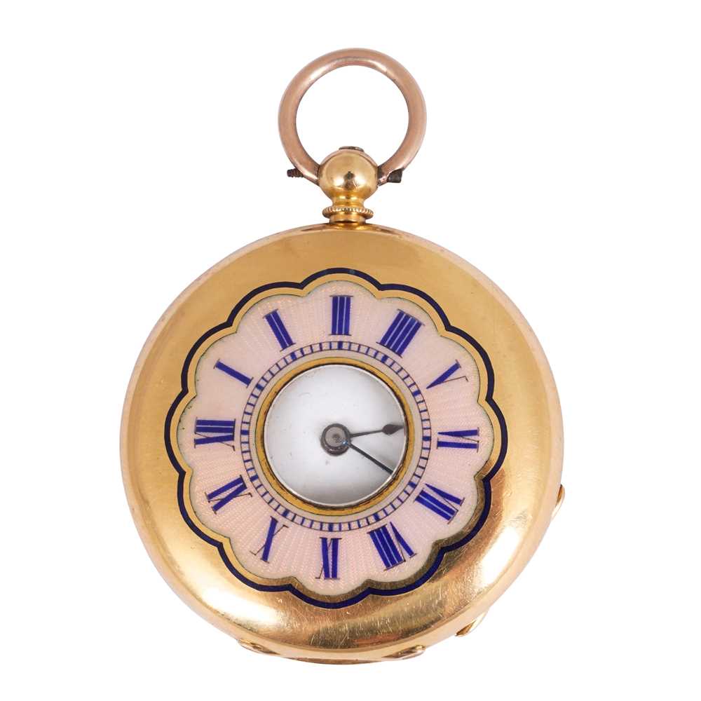 Lot 14 - 19th Century - Half Hunter Fob Watch
