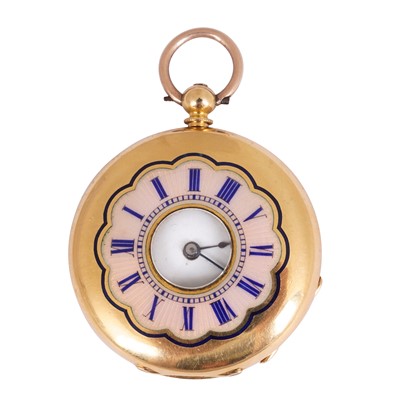 Lot 14 - 19th Century - Half Hunter Fob Watch