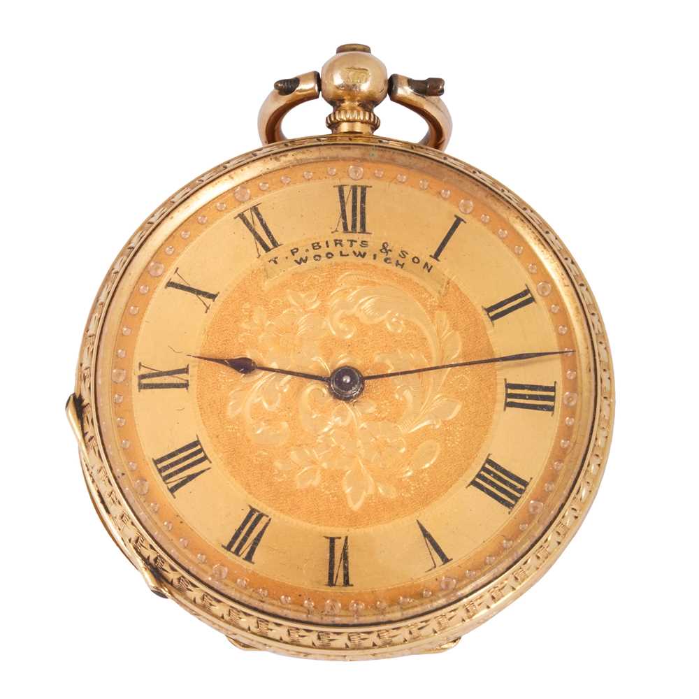 Lot 5 - T. P. Birts & Sons - Open-Faced Fob Watch