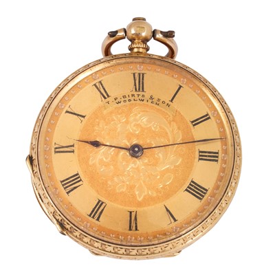 Lot 5 - T. P. Birts & Sons - Open-Faced Fob Watch