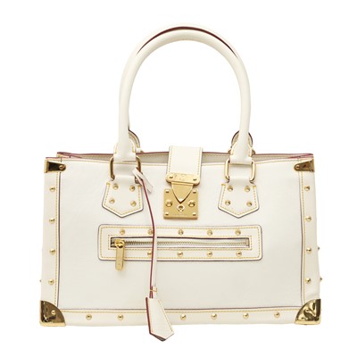Lot 222 - Louis Vuitton White Suhali Le Fabuleux Bag