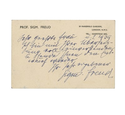 Lot 380 - Freud (Sigmund)