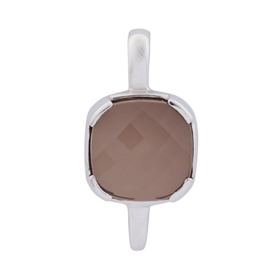 Lot 411 - A smoky quartz pendant