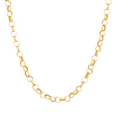 Lot 280 - A rolo chain necklace