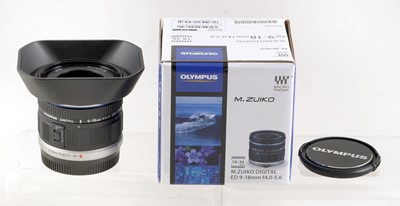 Lot 170 - Olympus M. Zuiko Digital 9-18mm f4-5.6 ED Zoom Lens.