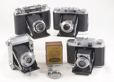 Lot 434 - Group of Four Medium Format Coupled Rangefinder Cameras.