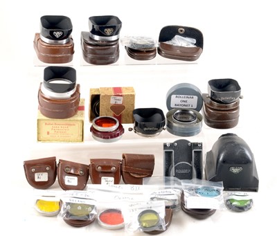 Lot 401 - End Lot of Rolleiflex Hoods & Filters.