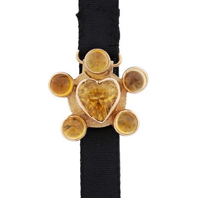 Lot 9 - A citrine necklace