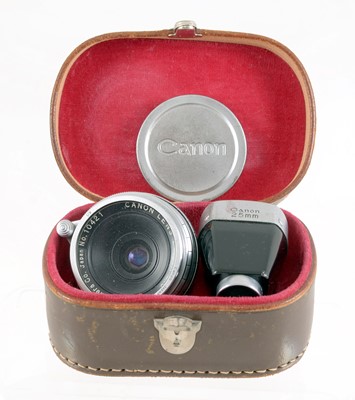 Lot 275 - RARE Canon 25mm f3.5 Rangefinder Lens.