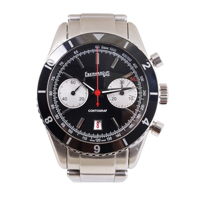 Lot 45 - Men's Eberhard & Co 'Contograph' Tribute Bracelet Watch