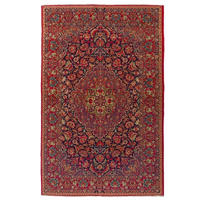 Lot 94 - A very fine antique Isfahan rug, central Persia