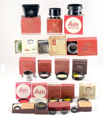 Lot 316 - A Selection of Boxed Leica Filters & Lens Hoods etc.