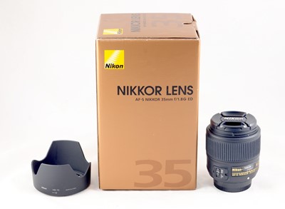 Lot 368 - Nikon AF-S 35mm f1.8G ED Prime Lens.