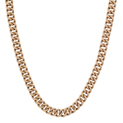 Lot 272 - A long curb chain necklace