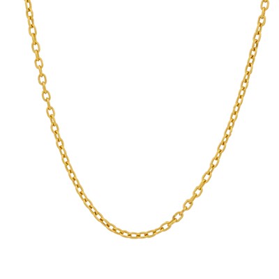 Lot 268 - A cable link chain necklace