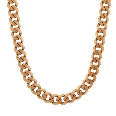 Lot 270 - A curb link chain necklace, circa 1998