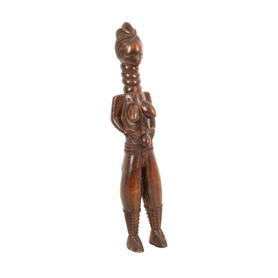 Lot 229 - A carved wood Mende standing female figure, Sierra Leone