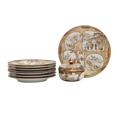 Lot 39 - A group of Japanese Satsuma wares, 20th century