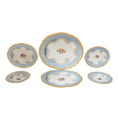 Lot 292 - A part Flight Barr & Barr Worcester dinner service circa 1820
