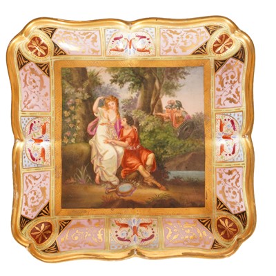 Lot 312 - A Vienna porcelain dish, first half of the 19th century
