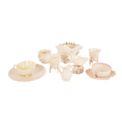 Lot 260 - A collection of 19th & 20th Century Belleek to include first period examples