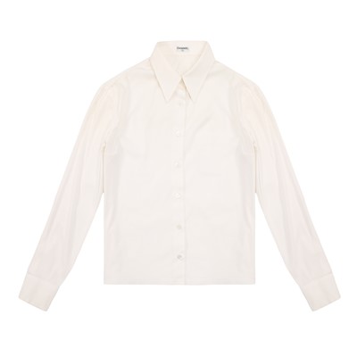 Lot 234 - Chanel Ivory Poplin Stretch Classic Shirt