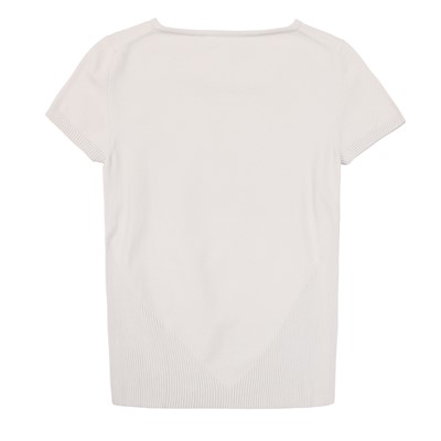 Lot 48 - Chanel Grey CC Knit Short Sleeve Sweater - Size 42