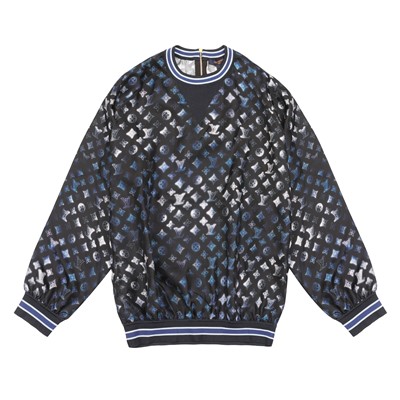 Lot 87 - Louis Vuitton Black Silk Mahina Sweatshirt - Size XXL