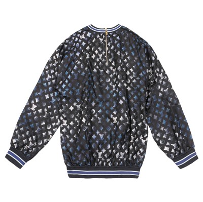 Lot 87 - Louis Vuitton Black Silk Mahina Sweatshirt - Size XXL