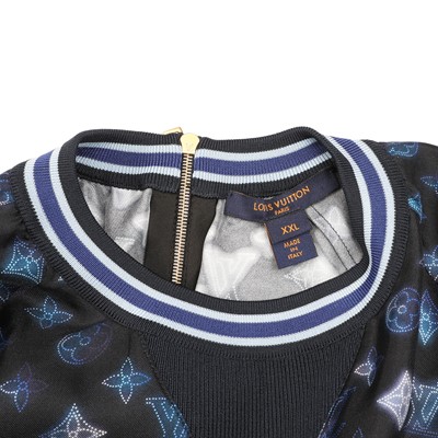 Lot 87 - Louis Vuitton Black Silk Mahina Sweatshirt - Size XXL