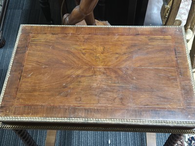 Lot 2 - A Regency rosewood and giltwood side table