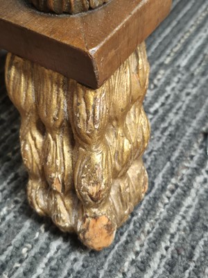 Lot 2 - A Regency rosewood and giltwood side table