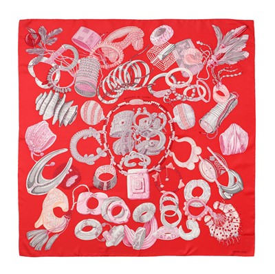 Lot 17 - Hermès 'Bracelets de Lumiere' Silk Scarf 90