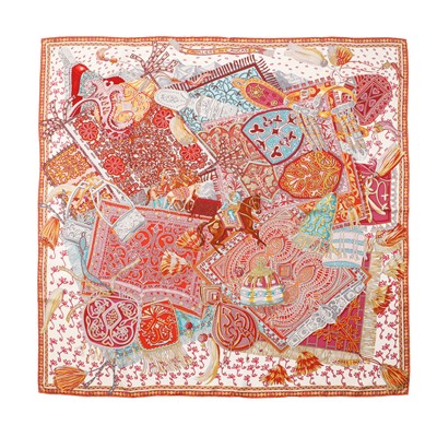 Lot 23 - Hermès 'Cavaliers du Caucase' Silk Scarf 90