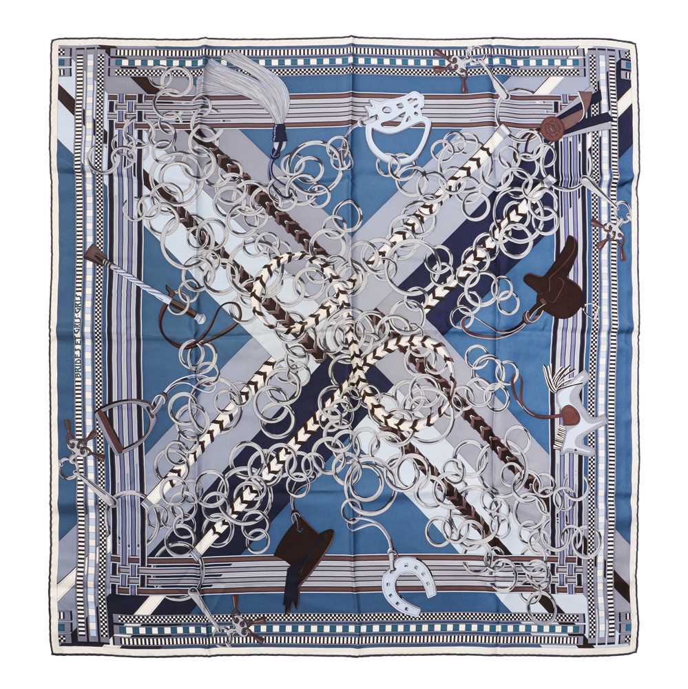 Lot 77 - Hermès 'Brides et Gris-Gris' Silk Scarf 90