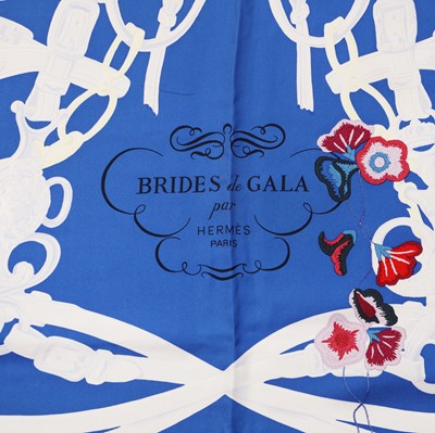 Lot 63 - Hermès 'Brides Fleuries' Silk Scarf 90